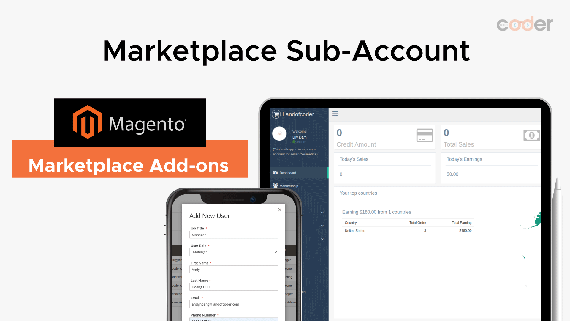 Magento 2 marketplace Sub Accounts & Permissions
