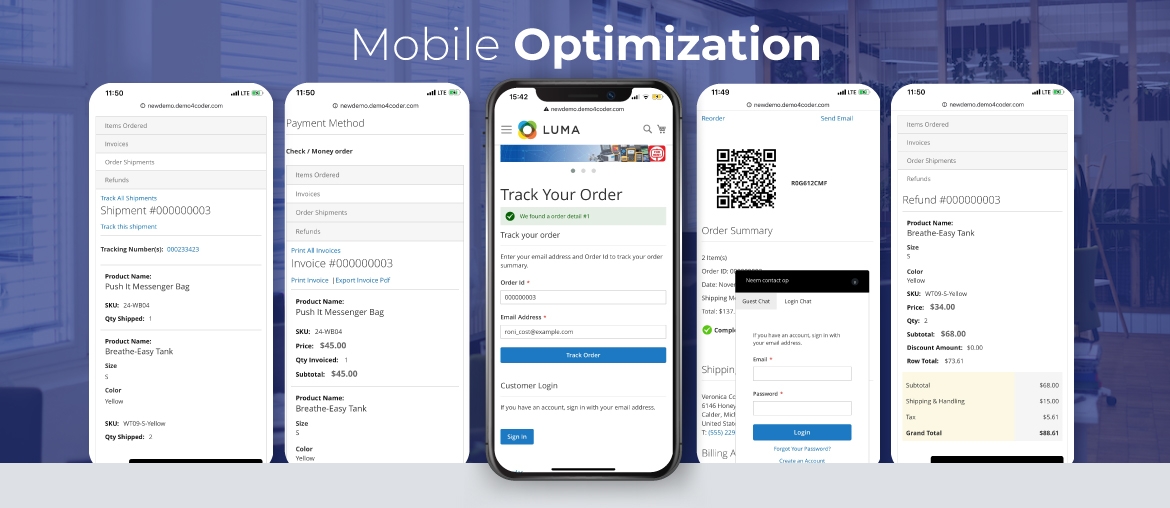 Magento 2 order tracking extension pro mobile optimized