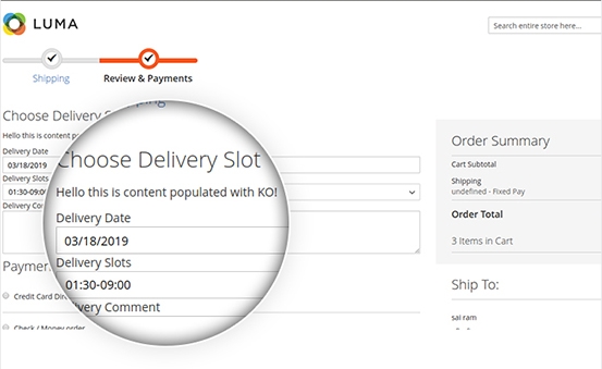 Shopping delivery slots checker
