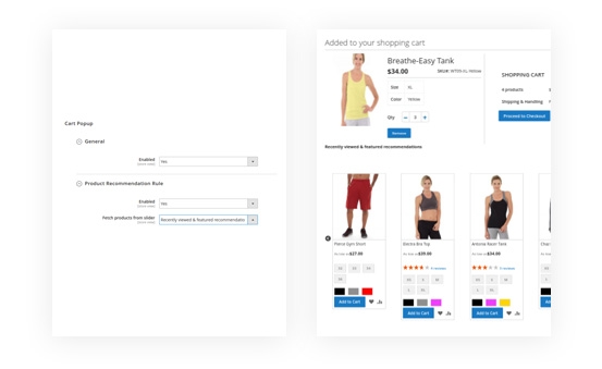 Magento 2 Recommended Products Extension - Upsells, Cross-sells