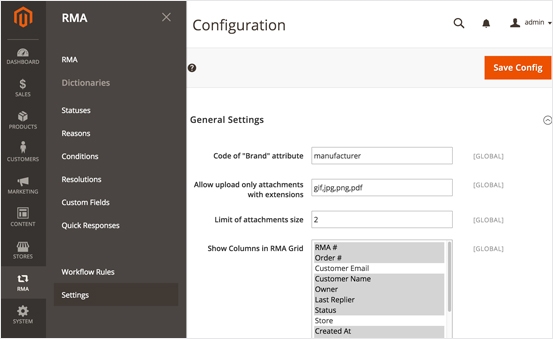Configure Magento 2 RMA Extension with ease
