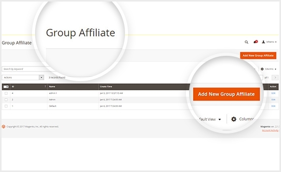 Magento 2 affiliate free divide affiliates to different groups