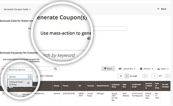 magento 2 coupon code mass action to save your time