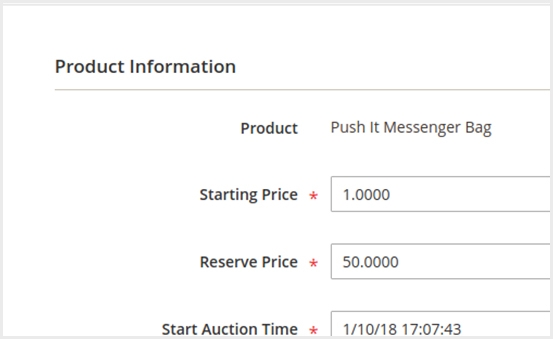 Easily Set Feature Auction for Products