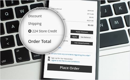 Magento 2 one step checkout ee - use store credits