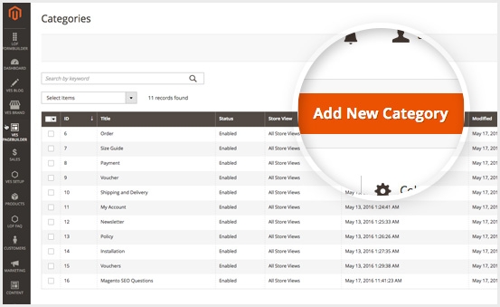 Easily Create Unlimited Topics & Categories on backend