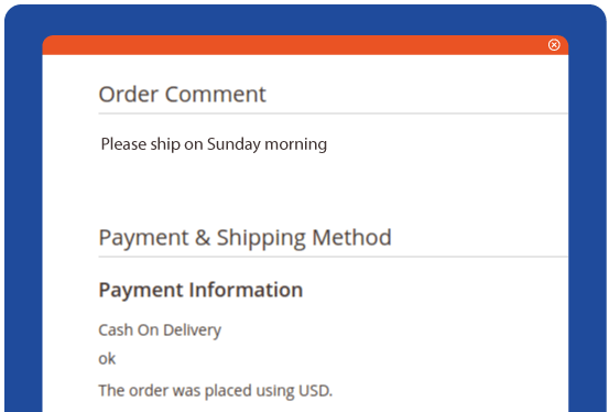 Magento 2 order delivery date comment