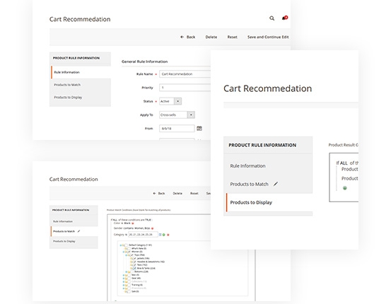 Magento 2 Recommended Products Extension - Upsells, Cross-sells