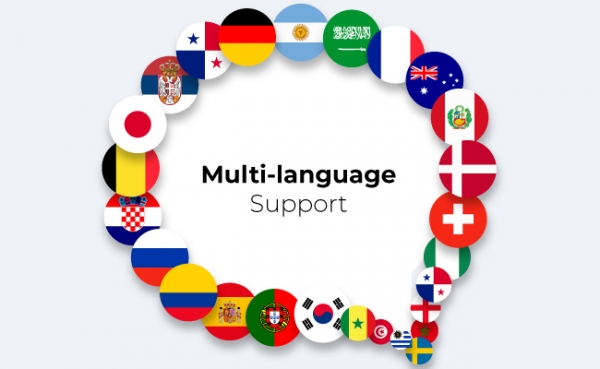 support multiple languages