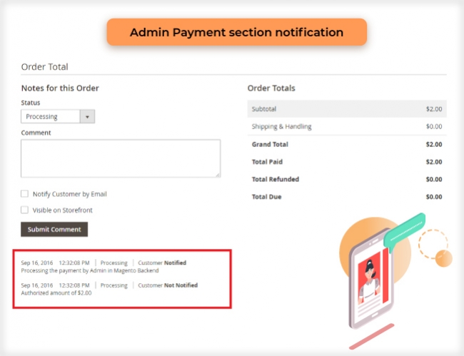 magento 2 admin payment method manage orders