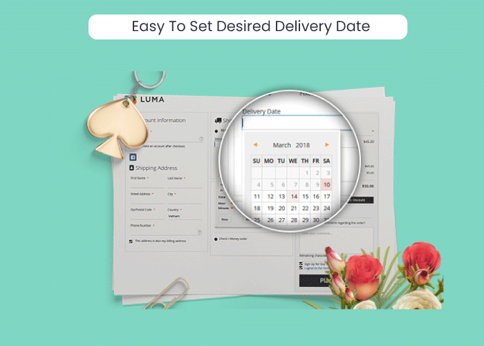 Magento 2 One Step Checkout Easy To Set Desired Delivery Date