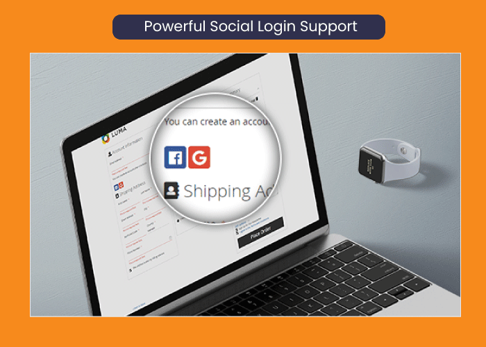 one step checkout for magento 2 Powerful Social Login Support
