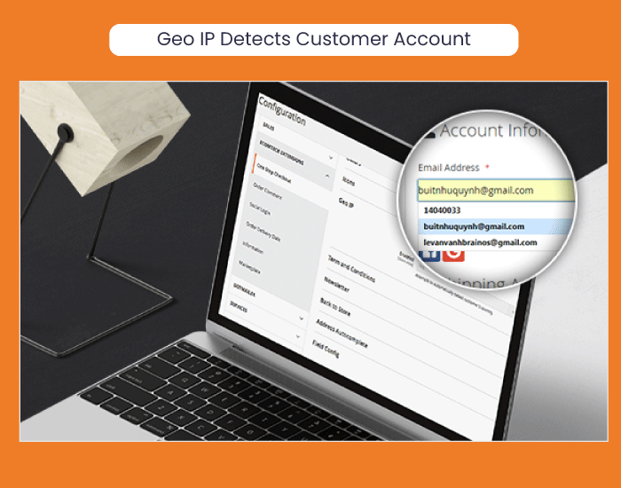 Magento 2 One Step Checkout Automatically Geo IP Detecting Customer Account