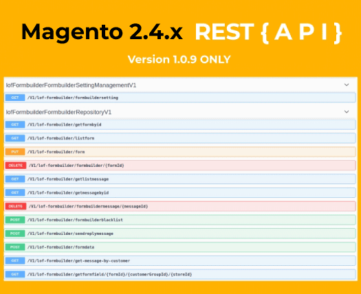 Magento 2 form builder with rest api support
