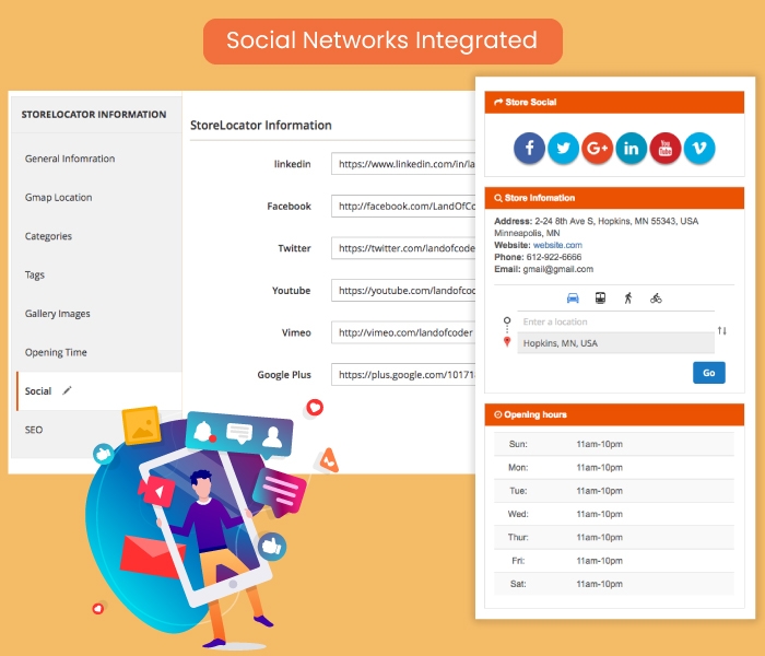 Social Networks Integrated