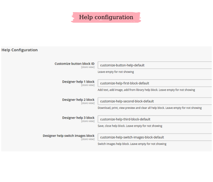 magento 2 product designer help configuration