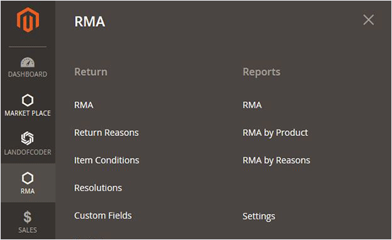 Magento 2 rma controllable return merchandise authorization system