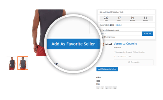 1-click Adding Multiple Favourite Sellers