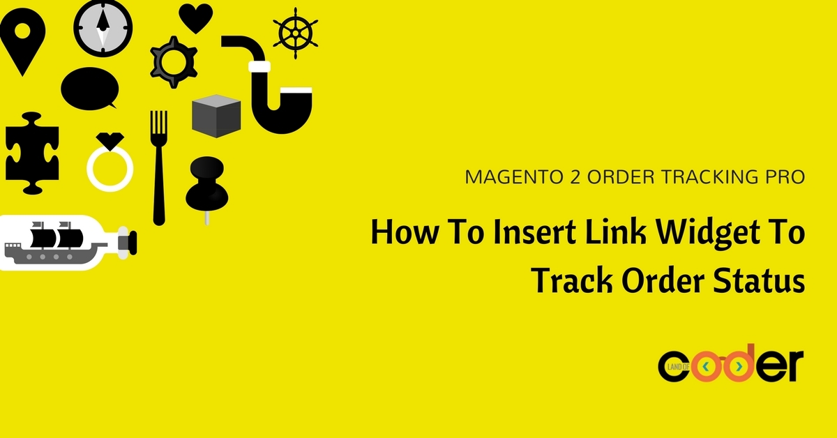 Insert Link Widget to track order status